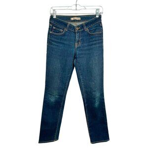 J Brand Scarlett Seven Eights Dark Wash Mid-Rise Skinny Jeans Womens 27